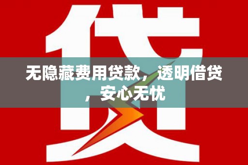 源汇无隐藏费用贷款，透明借贷，安心无忧