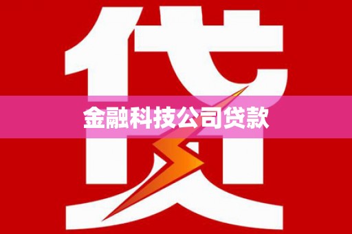 源汇金融科技公司贷款