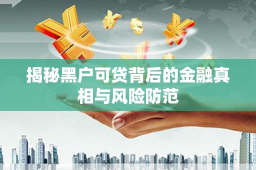 源汇揭秘黑户可贷背后的金融真相与风险防范