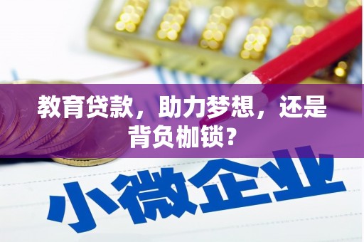 源汇教育贷款，助力梦想，还是背负枷锁？