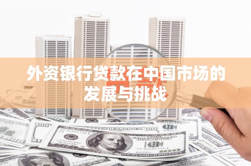 源汇外资银行贷款在中国市场的发展与挑战