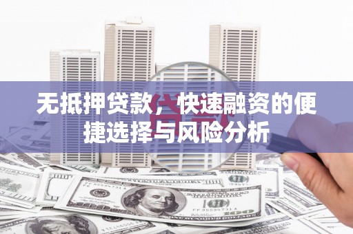 源汇无抵押贷款，快速融资的便捷选择与风险分析
