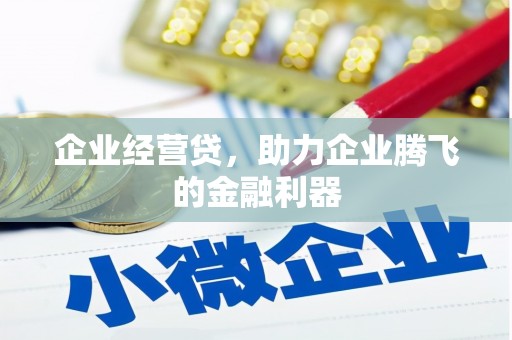 源汇企业经营贷，助力企业腾飞的金融利器