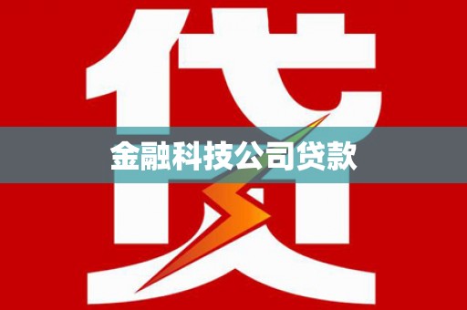 源汇金融科技公司贷款
