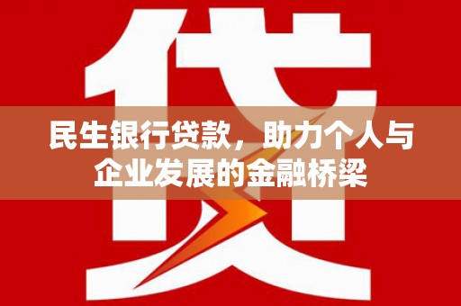 源汇民生银行贷款，助力个人与企业发展的金融桥梁