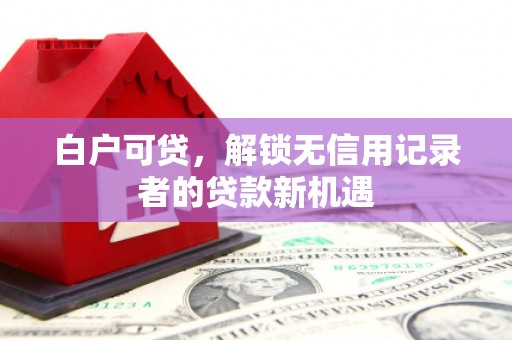 源汇白户可贷，解锁无信用记录者的贷款新机遇