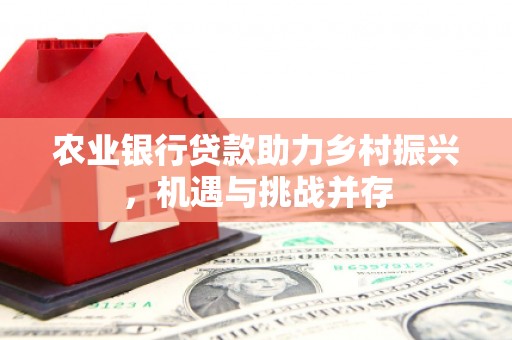源汇农业银行贷款助力乡村振兴，机遇与挑战并存