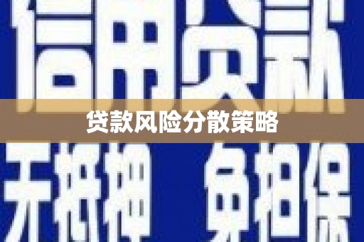 源汇贷款风险分散策略